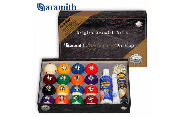 Шары Aramith Pool Tournament Value Pack ø57,2мм 600_380