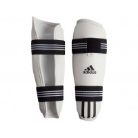 Защита голени для тхэквондо Adidas WTF Shin Pad Protector белая adiTSP01