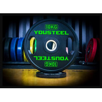 Диск 10 кг YouSteel TWO HANDLES