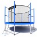 Батут i-Jump Classic 8FT 244 см с нижней сетью и лестницей синий 75_75