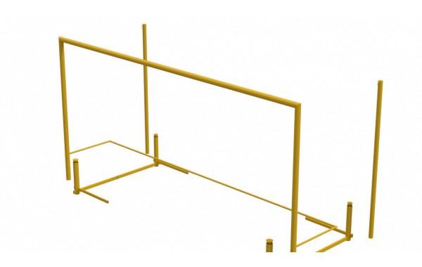 Ворота для пляжного футбола 5,5х2,2 со стойками натяжения Glav 15.105.01 600_380
