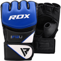 Перчатки тренировочные RDX Grappling F12 GGR-F12U черный\синий