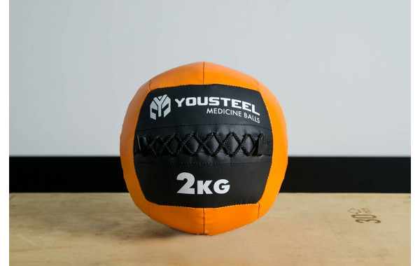 Медбол детский YouSteel 2кг, D254мм 600_380