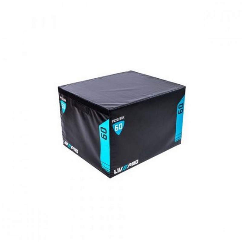 Плиометрический бокс Live Pro Soft Plyometric Box LP8151-XL 91,4x76,2x61 см, черный\синий 800_800