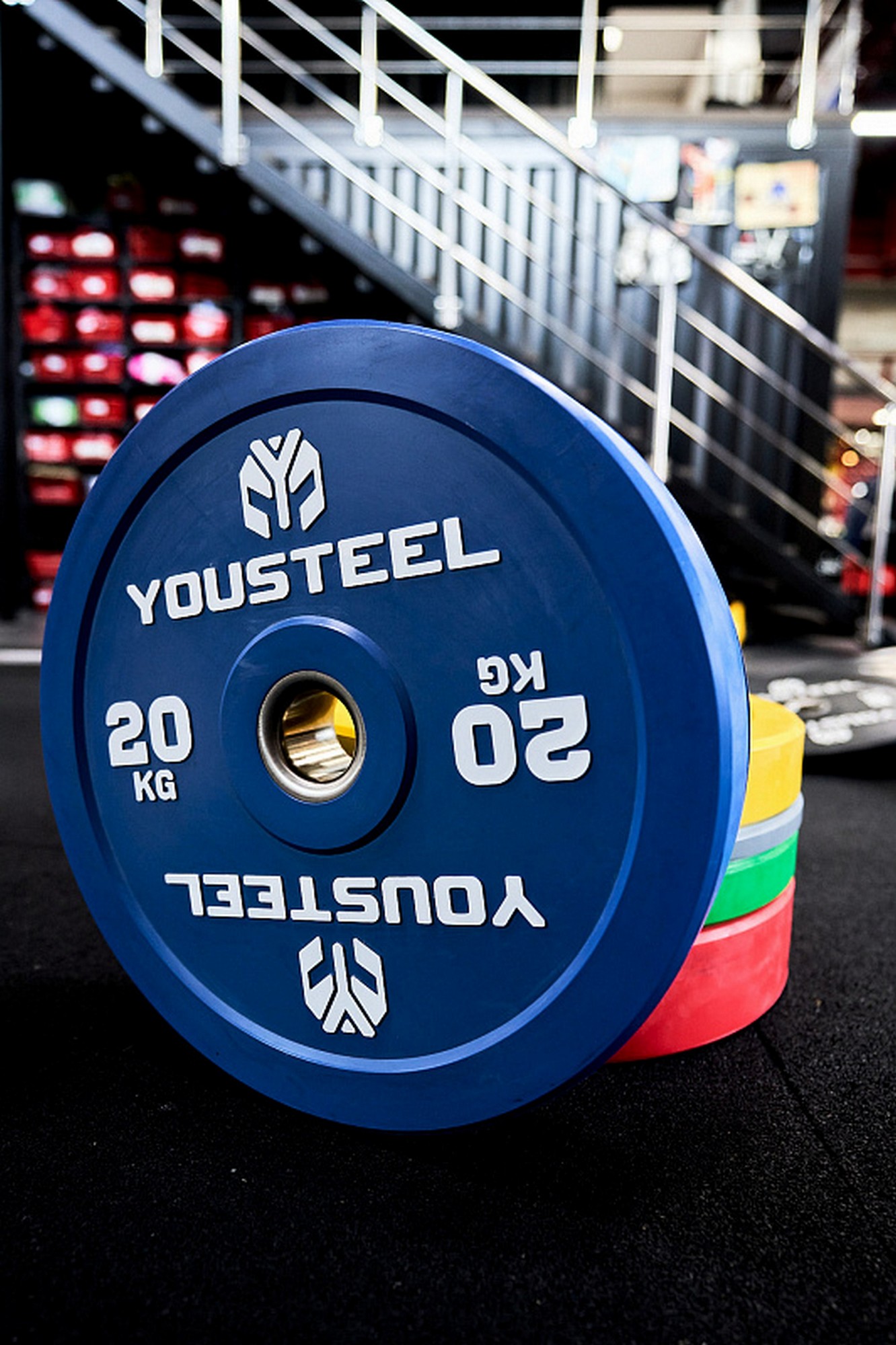 Диск 20кг YouSteel EVO Bumper Plate синий 1332_2000