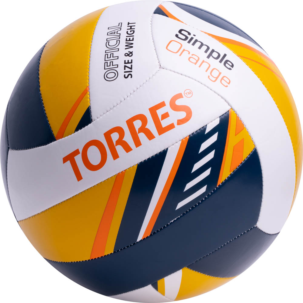 Мяч волейбольный Torres Simple Orange V323125 р.5 1000_1000