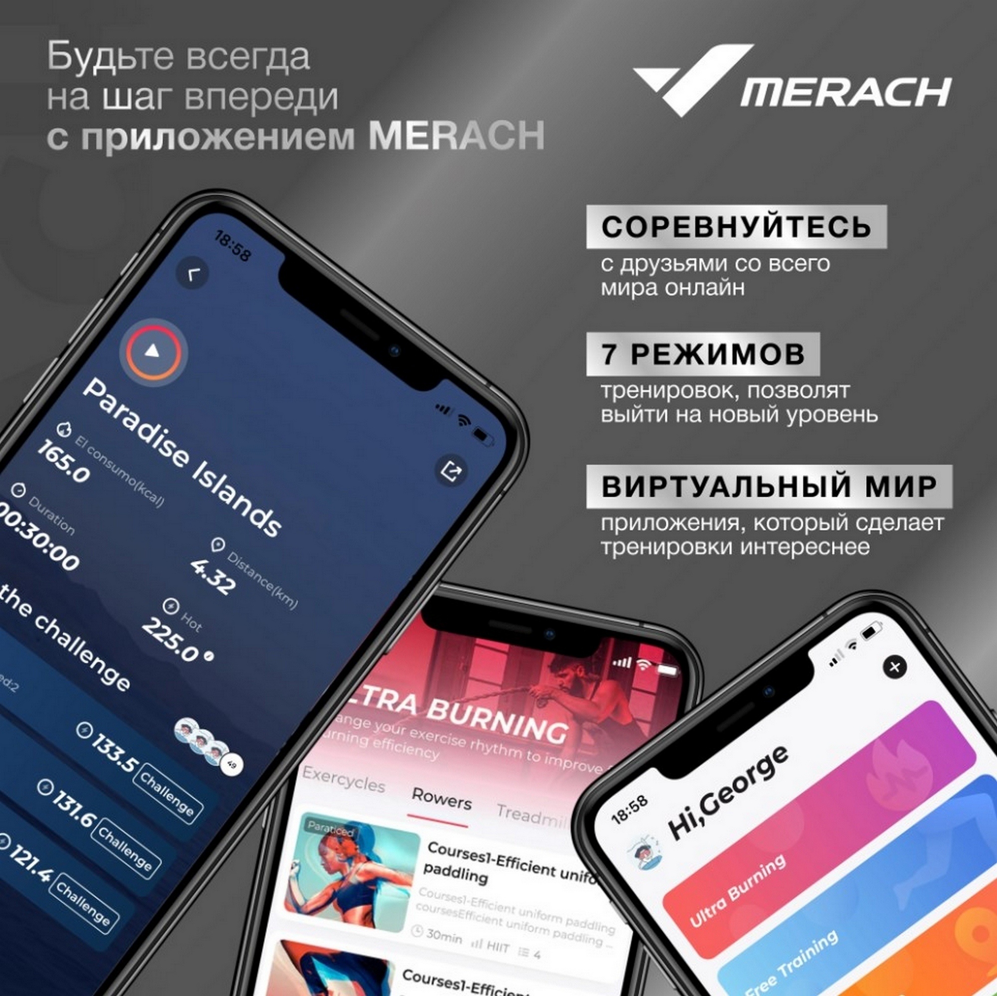 Эллиптический тренажер домашний MERACH K60 2000_1998