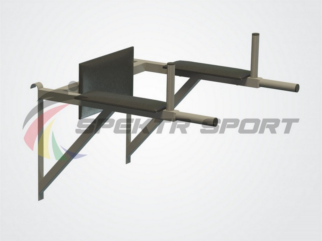 Тренажер брусья-пресс навесной Spektr Sport Школьник 1, серый 1067_800