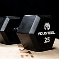 Гантель обрезиненная YouSteel HEX DB 7,5 кг 120_120