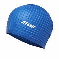 Шапочка для плавания Atemi bubble cap Strong blue FBC1BE синий 120_120